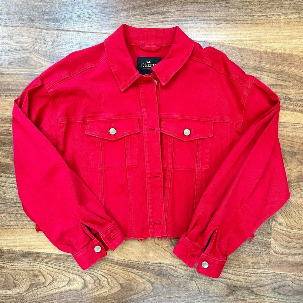 Red Denim Jacket!